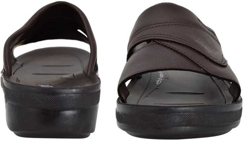 Aerosoft Men's Brown Slip-On Loafer Slip-Ons (MA5708) - Stylish Slip-On Sandals with Cushioned Comfort and Arch Support!