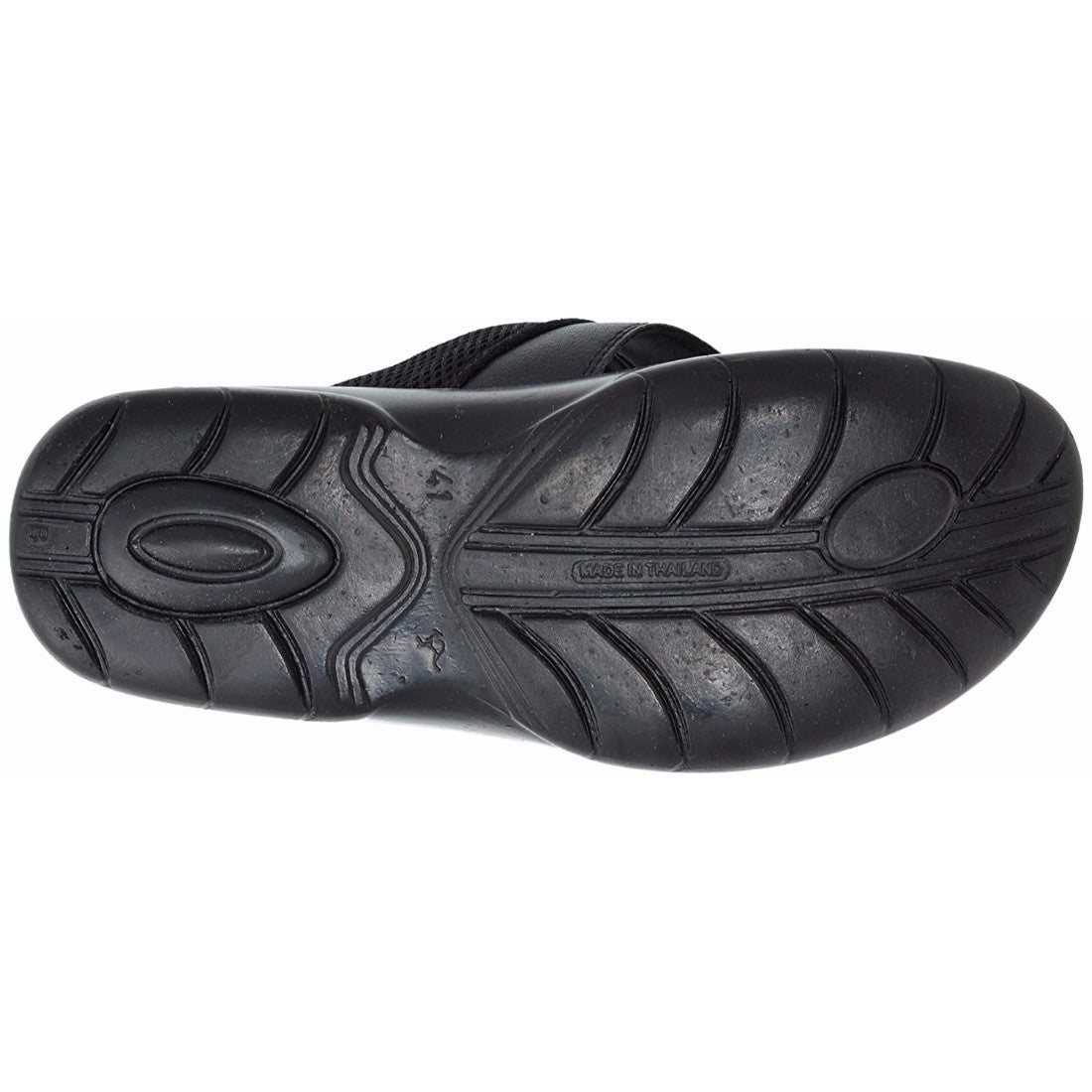Aerosoft Men's Black Mesh Thong Sandals (MA8504) - Breathable Flip Flops with Arch Support and Comfortable Grip Sole!