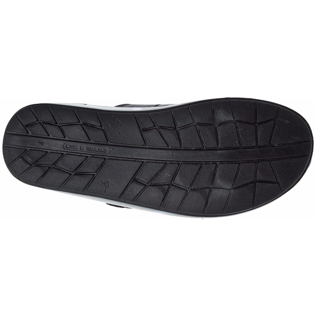 Aerosoft Men's Black Leather Thong Sandals (MA8703) - Comfortable Flip Flops with Arch Support and Anti-Slip Sole!