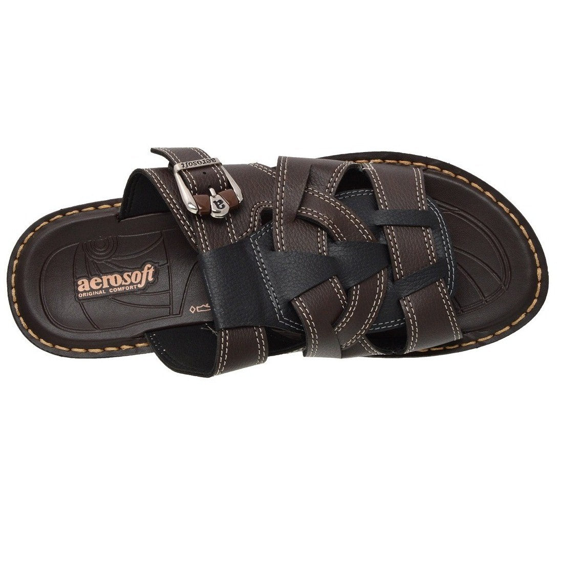 Aerosoft Brown Comfort Slippers from Thailand (MA2531) - Ultimate Style & Comfort!