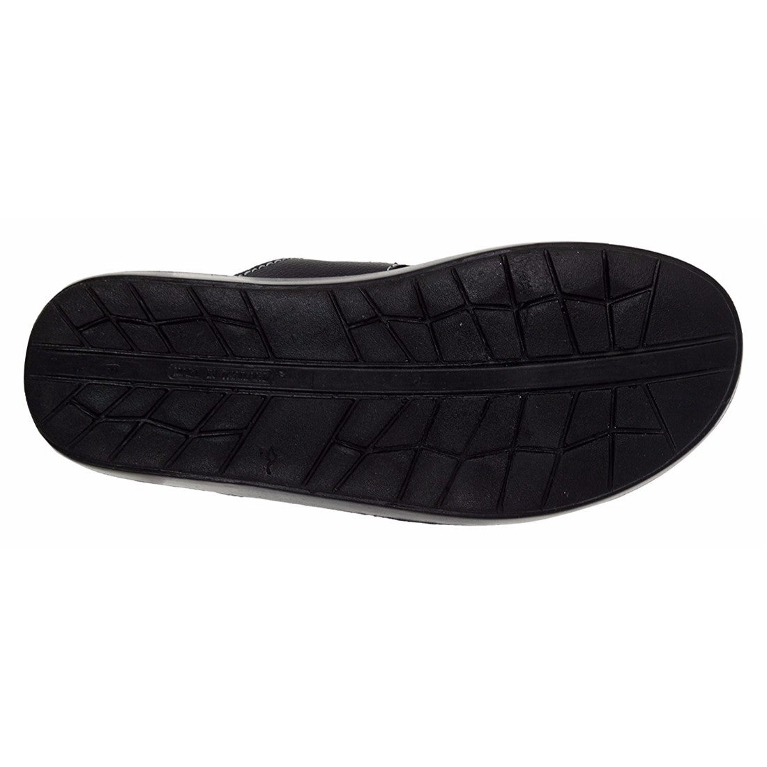Aerosoft Men's Brown and Black V-Strap Thong Sandals (MA8708) - Comfortable Leather Flip Flops with Spiral Massage Sole and Arch Support!