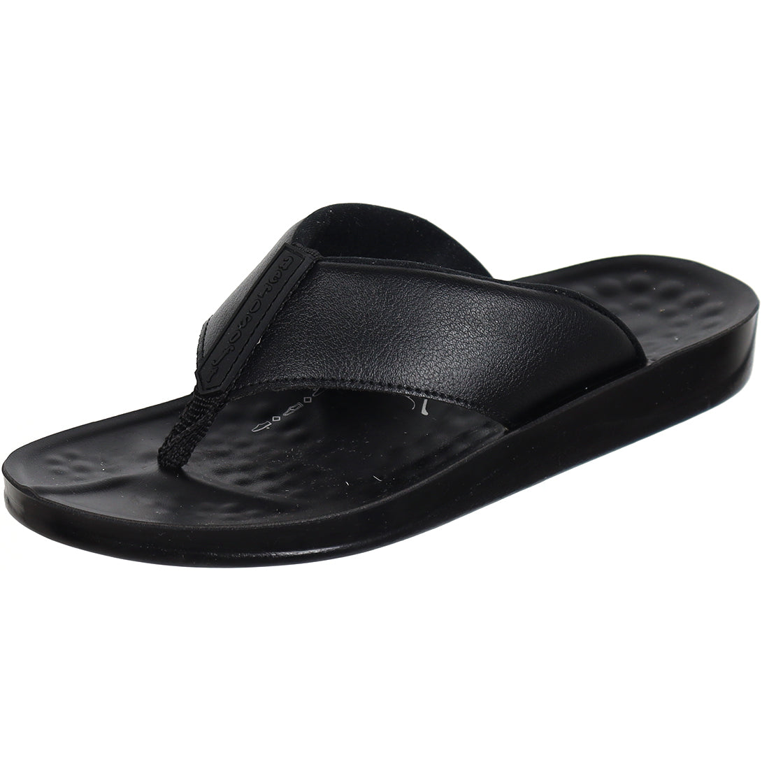 Aerosoft Men's Black Arch Support Thong Sandals (MA4949) - Premium Comfort Flip Flops with Massage Sole!