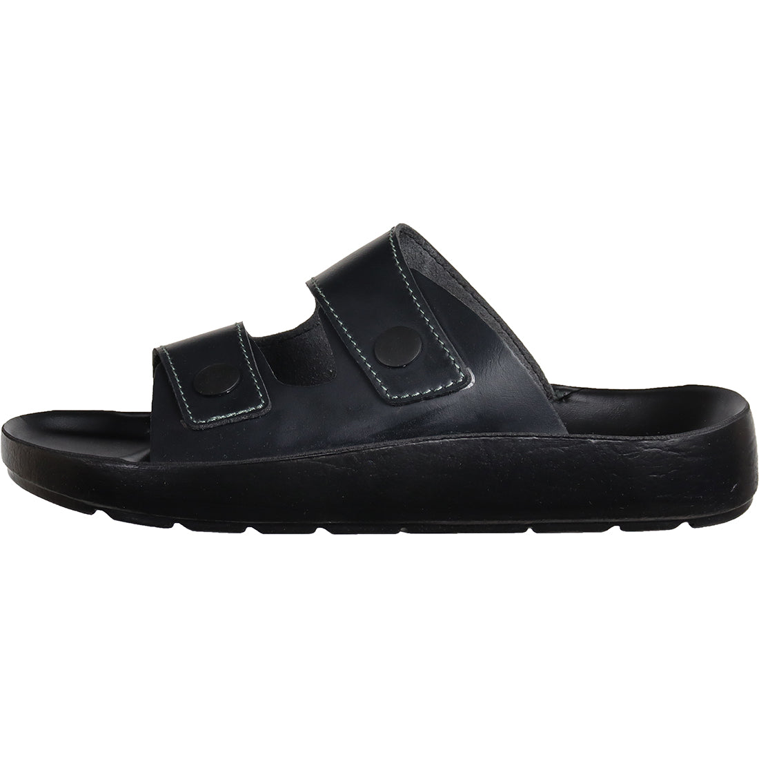 Aerosoft Men's Black Cushioned Slide Sandals (MA4402) - Ultra-Comfort Orthopedic Slides with Red Trim for Everyday Wear