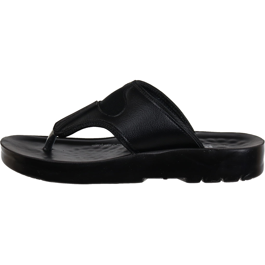 Aerosoft Men's Black Open-Toe Fisherman Sandals (MA5114) - Stylish Leather Sandals with Cushioned Support