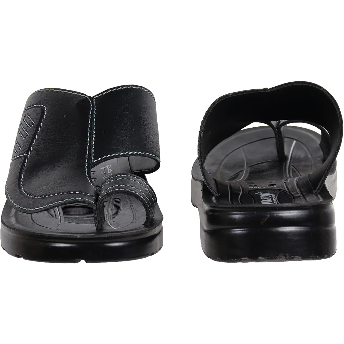 Aerosoft Black Men's Ultimate Arch-Support Peshawari Chappal (MA2405) - Timeless Craftsmanship with Modern Comfort