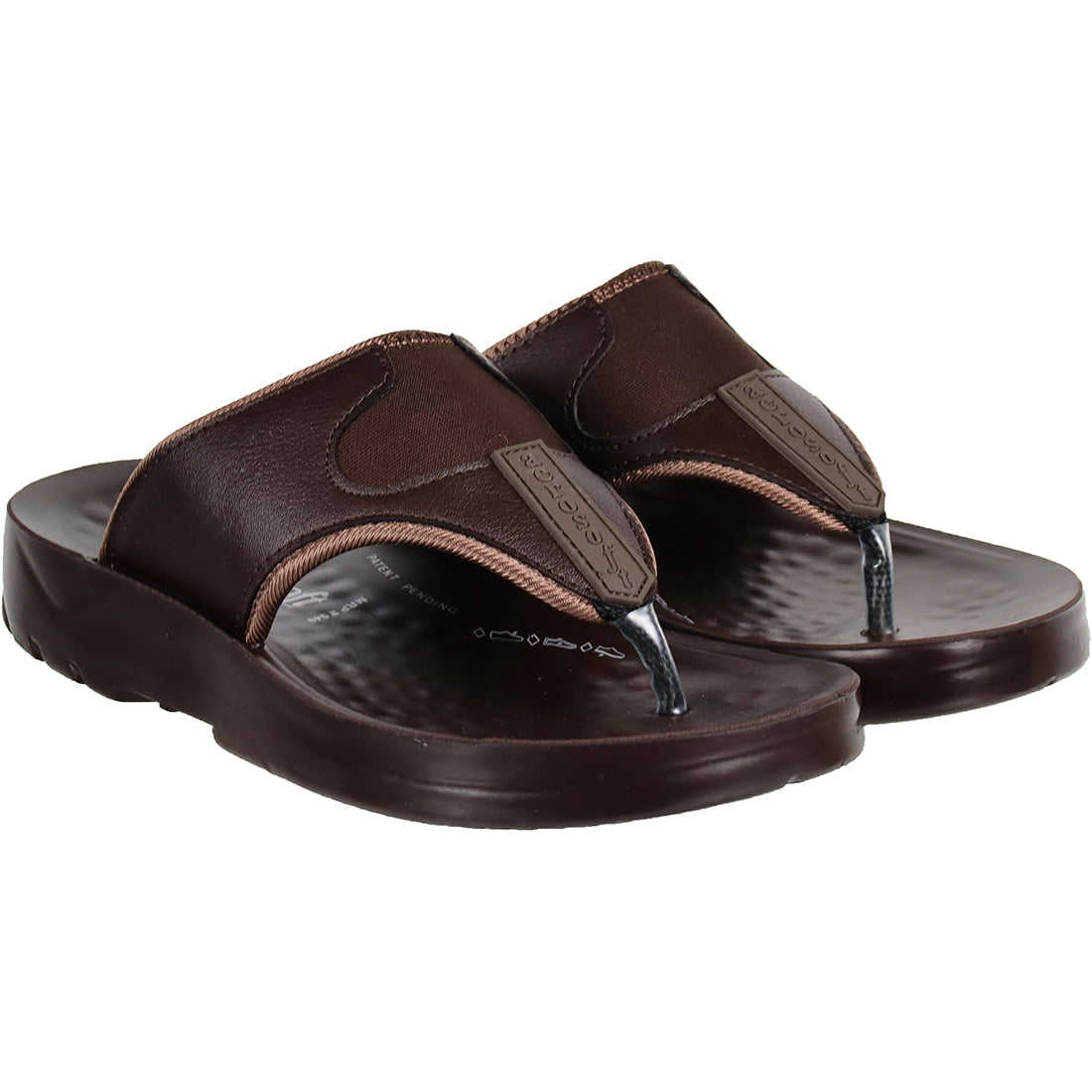 Aerosoft Men's Brown Open-Toe Fisherman Sandals (MA5114) - Stylish Leather Sandals with Cushioned Support!