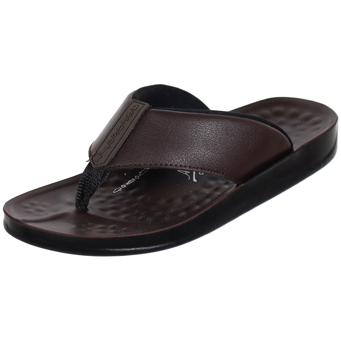 Aerosoft Men's Brown Arch Support Thong Sandals (MA4949) - Premium Comfort Flip Flops with Massage Sole!