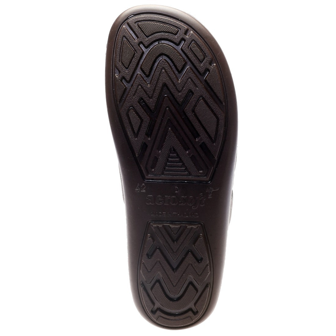 Aerosoft Men's Brown Comfort Toe Ring Sandals (MA2605) - Premium Leather-Like Flip Flops for Everyday Wear!