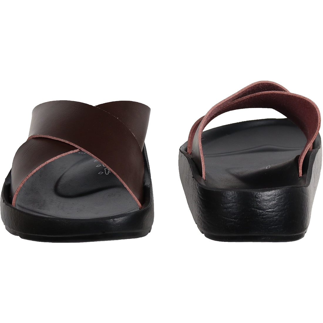 Aerosoft Men's Brown Leather Slide Sandals (MA4410) - Premium Cushioned Slides for Timeless Summer Style (Copy)