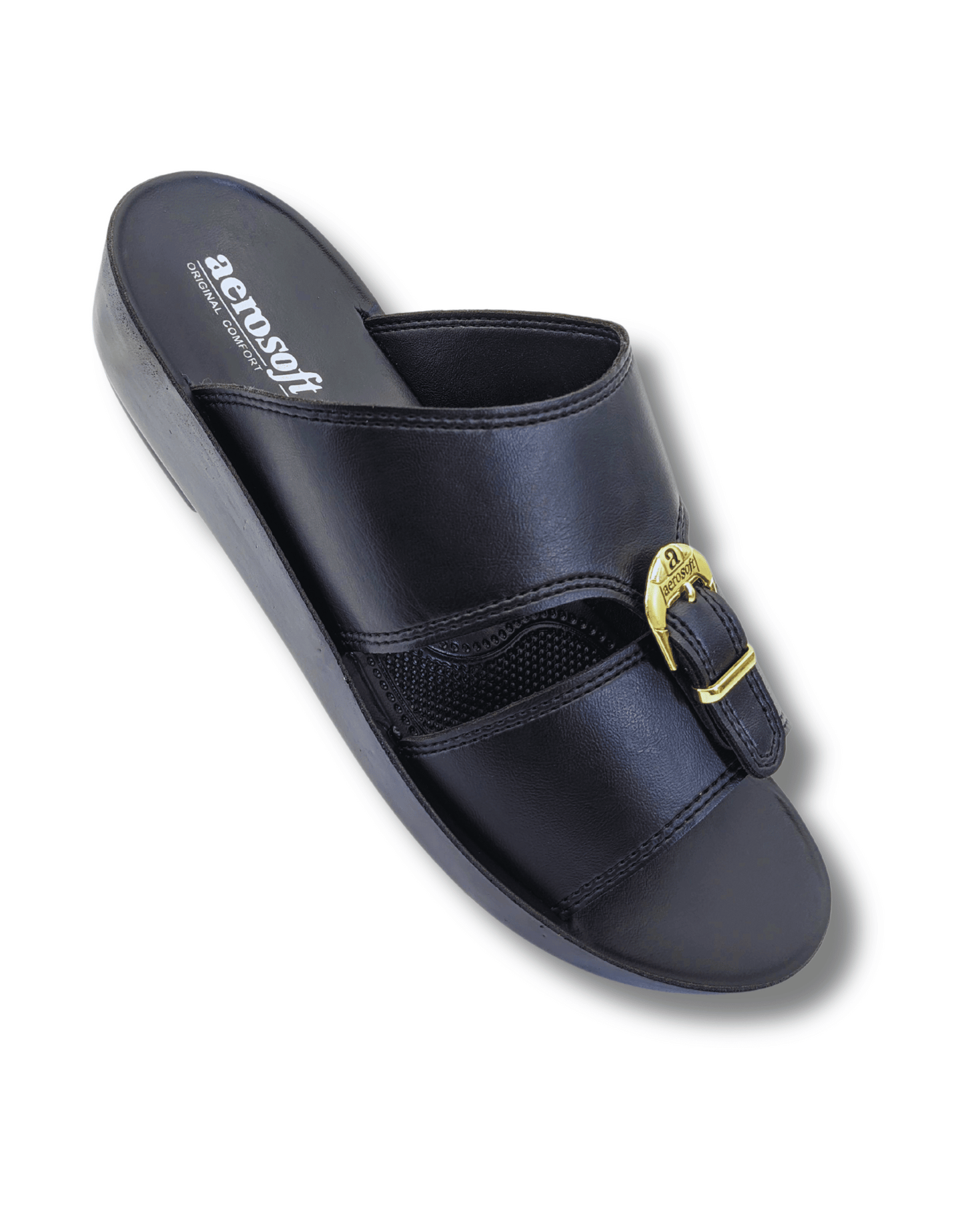 Aerosoft Men's Comfortable Premium Leather Casual Sandals