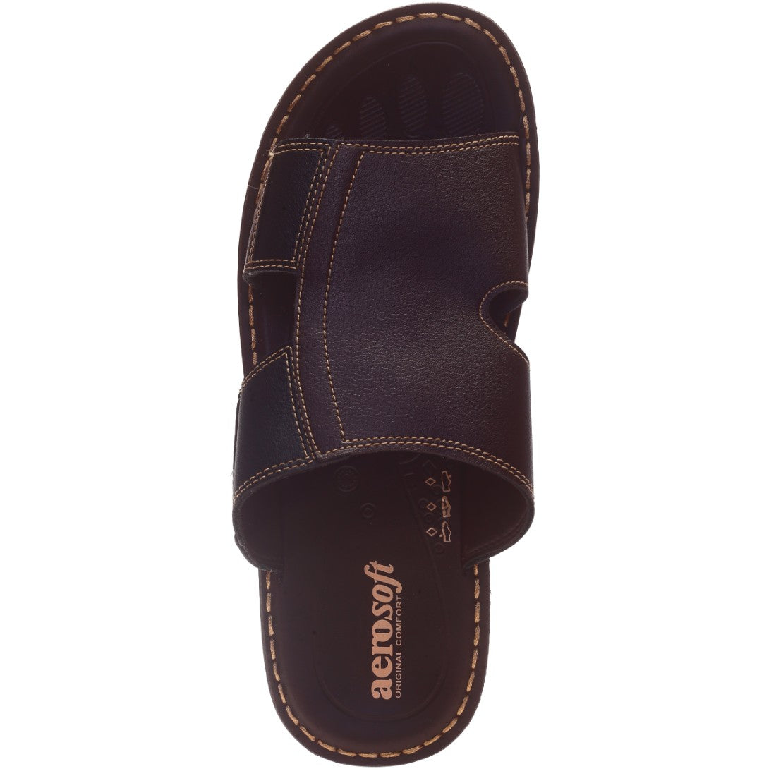 Aerosoft Brown Men's Slip-On Sandals (MA0303) - Grab Yours Now!