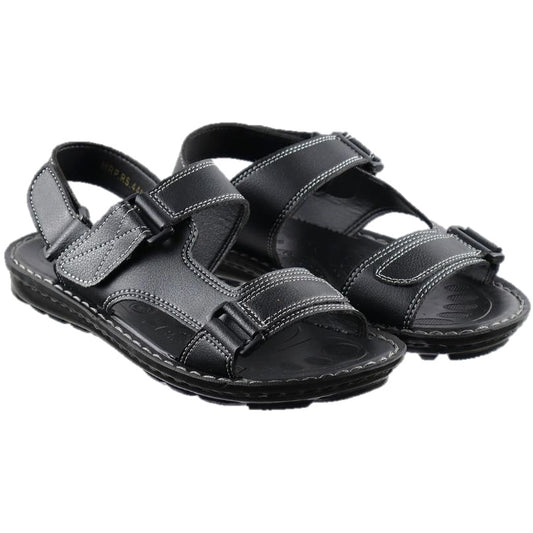 Aerosoft Black Men's Sandals (MA0301) - Shop Now for Unmatched Comfort!