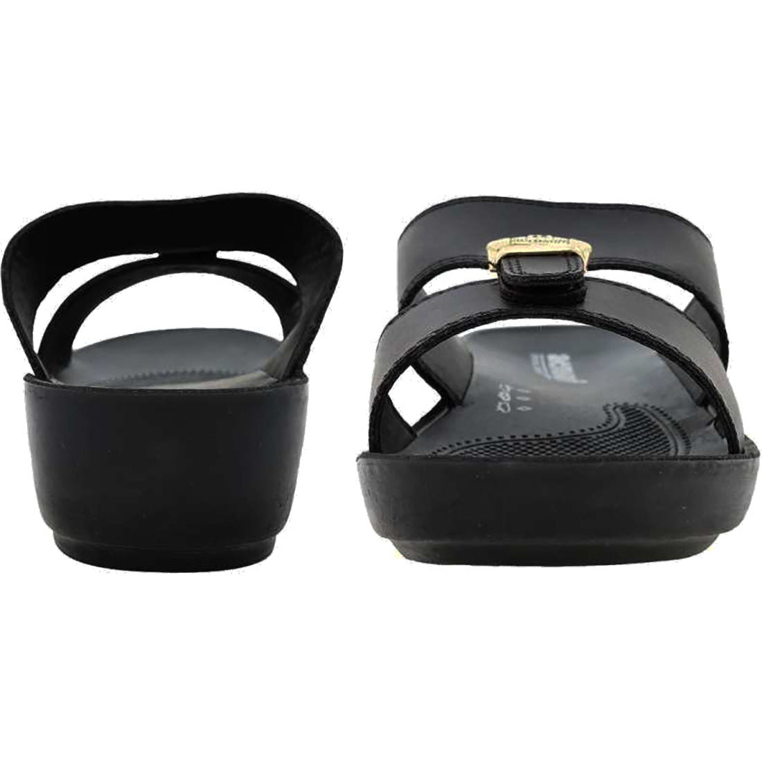 Aerosoft Arba Slippers (MA8320) - Luxurious Black Men's Slippers with Traditional Arabic Design and Arch Support!