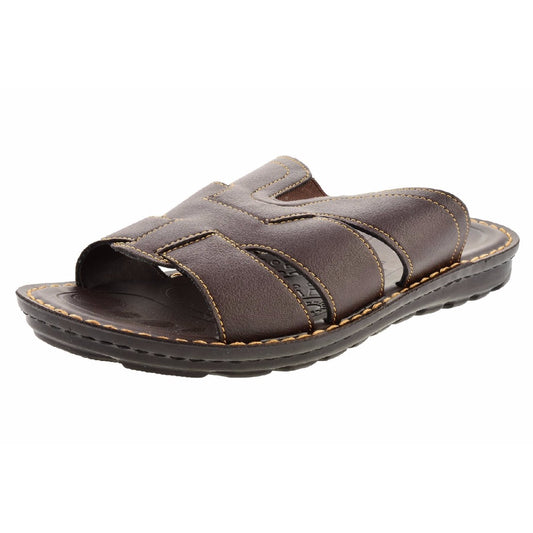 Aerosoft Brown Men's Original Comfort Cross-Strap Sandals (MA0304) - Ultimate All-Season Essentials (Copy)