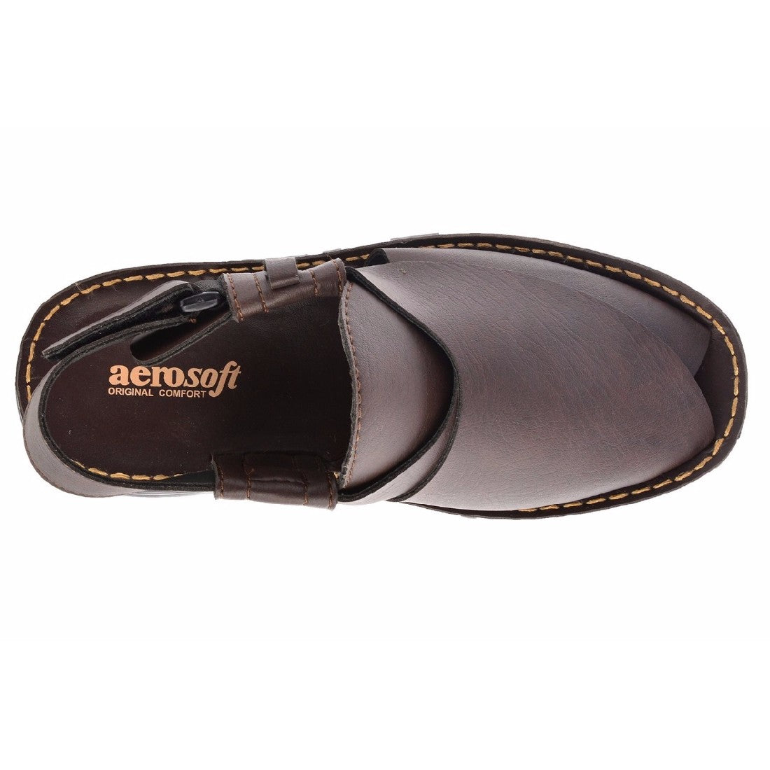Aerosoft Brown Men's Original Comfort Peshawari Sandals (MA0808) - Timeless Tradition Meets Modern Comfort!