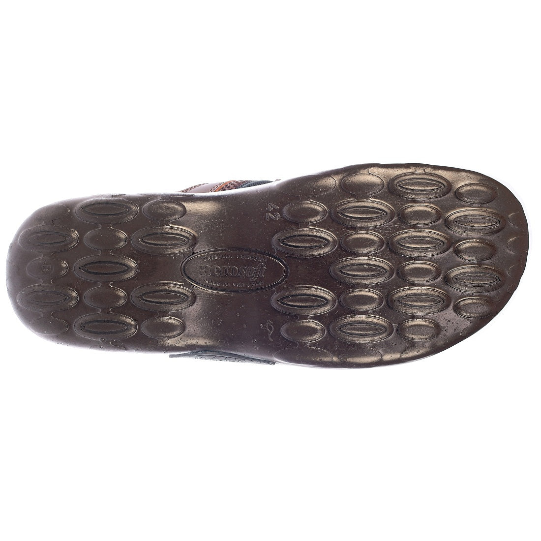 Aerosoft Men's Brown Mesh Breathable Slide Sandals (MA8401) - Comfortable Casual Footwear with Arch Support for Everyday Wear!