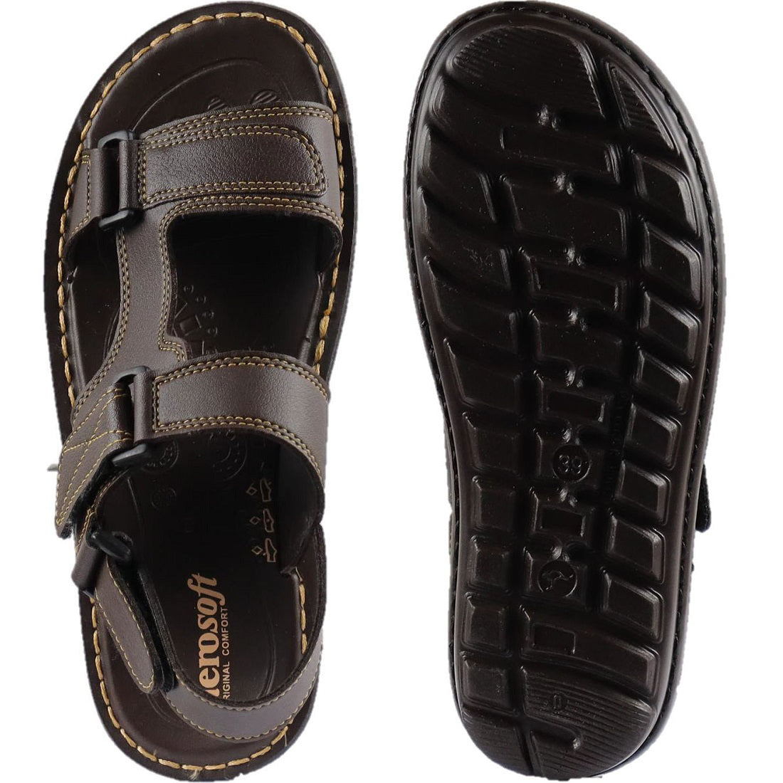 Aerosoft Brown Men's Sandals (MA0301) - Shop Now for Unmatched Comfort!
