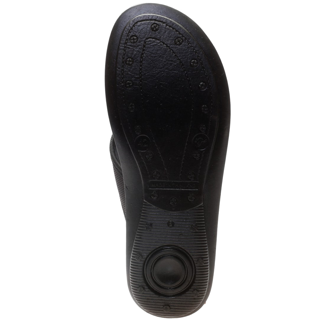 Aerosoft Men's Black Two-Tone Thong Flip Flops (MA4109) - Sporty Comfort Sandals for Summer Adventures!