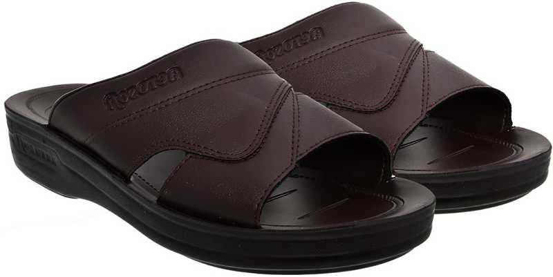 Aerosoft Men's Brown Slip-On Loafer Slip-Ons (MA5708) - Stylish Slip-On Sandals with Cushioned Comfort and Arch Support!