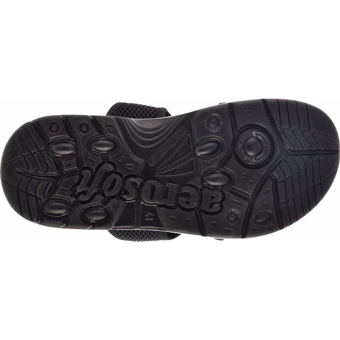 Aerosoft Men's Black Mesh Slide Sandals (MA5103) - Breathable Comfort Sandals with Massage Sole and Arch Support!