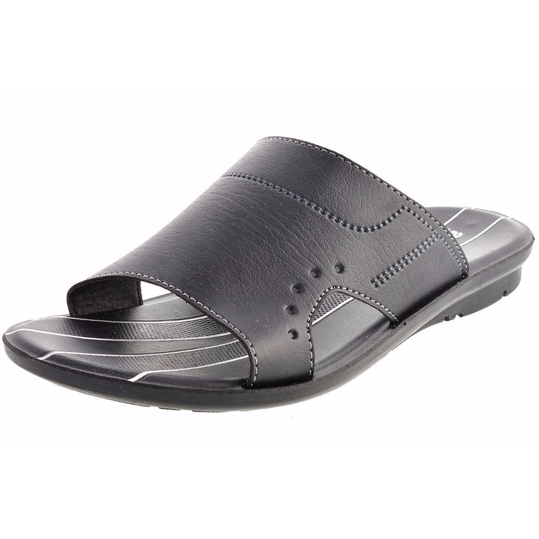 Aerosoft Men's Black Slide Sandals (MA3203) - Premium Comfort Slip-Ons for Everyday Wear!