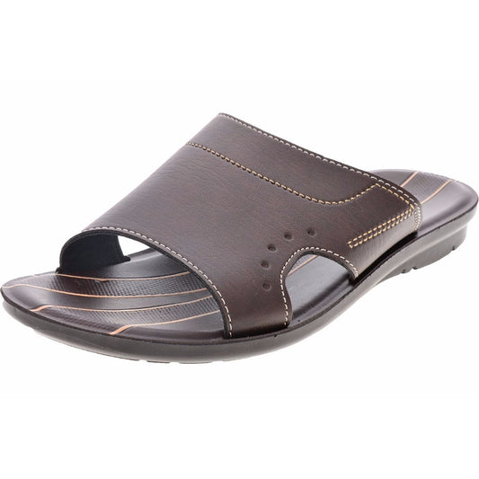 Aerosoft Men's Brown Slide Sandals (MA3203) - Premium Comfort Slip-Ons for Everyday Wear!
