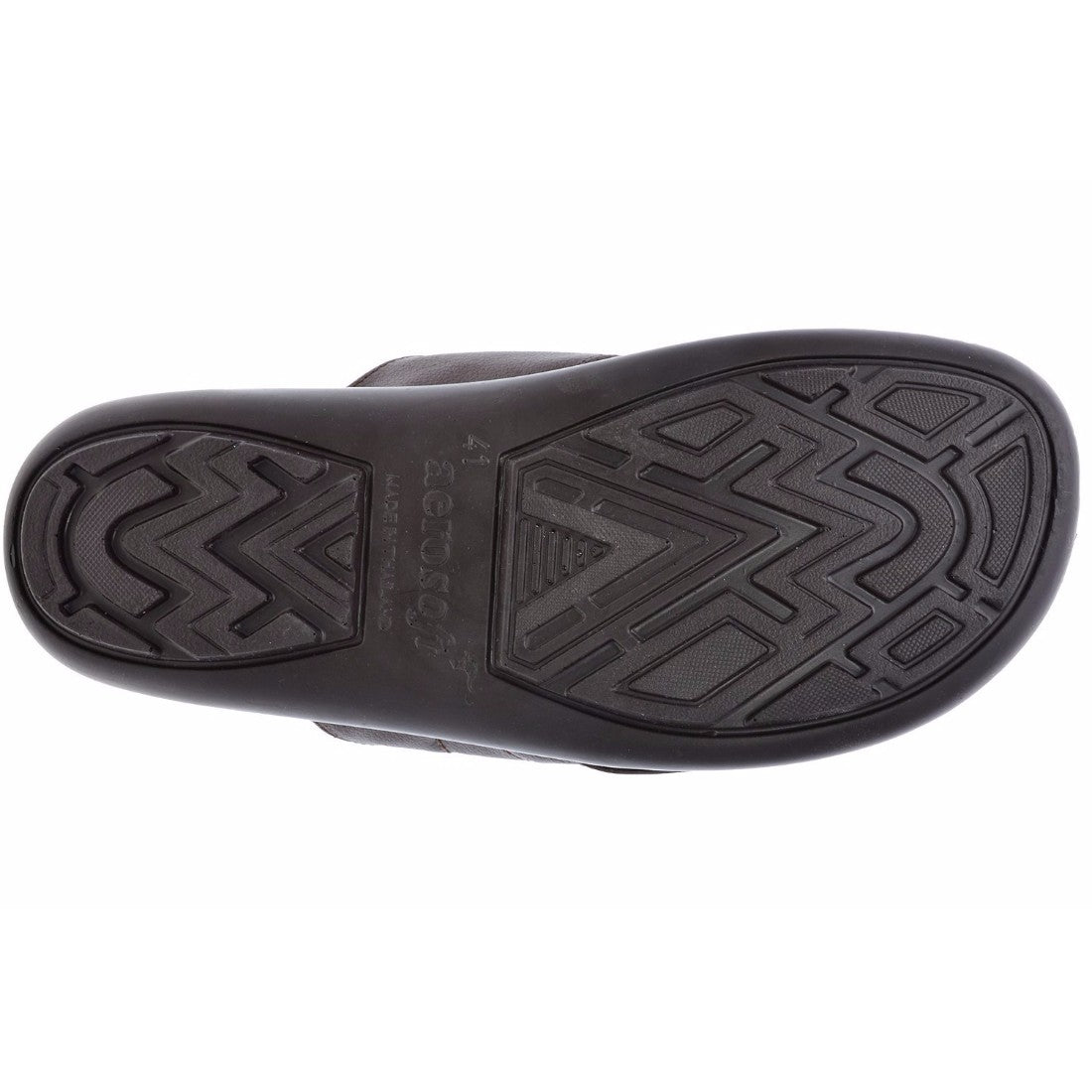 Aerosoft Men's Tan Comfort Toe Ring Sandals (MA2605) - Premium Leather-Like Flip Flops for Everyday Wear!