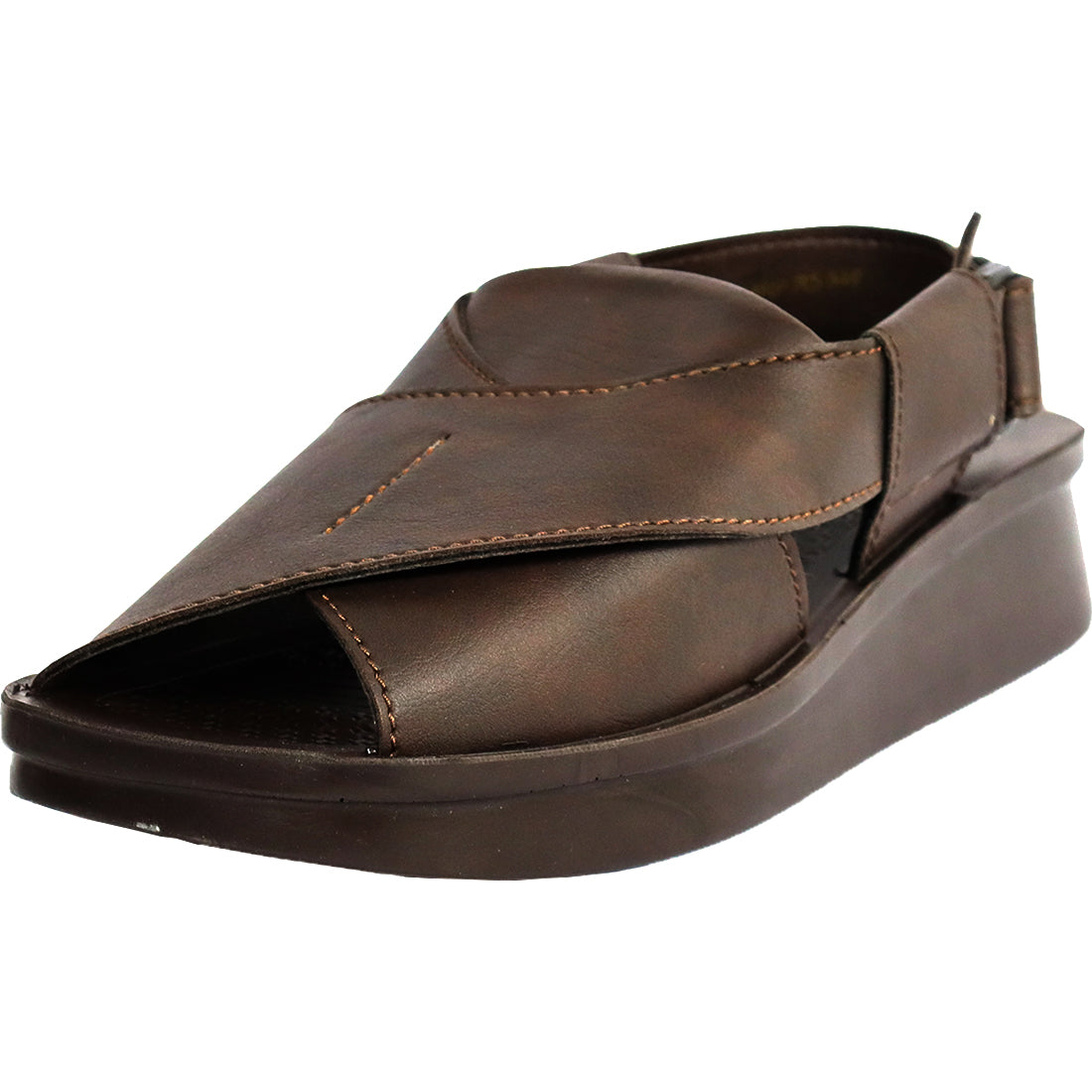 Aerosoft Men's Brown Closed-Toe Hiking Sandals (MA5715) - Rugged Outdoor Sandals with Arch Support and Anti-Slip Sole!