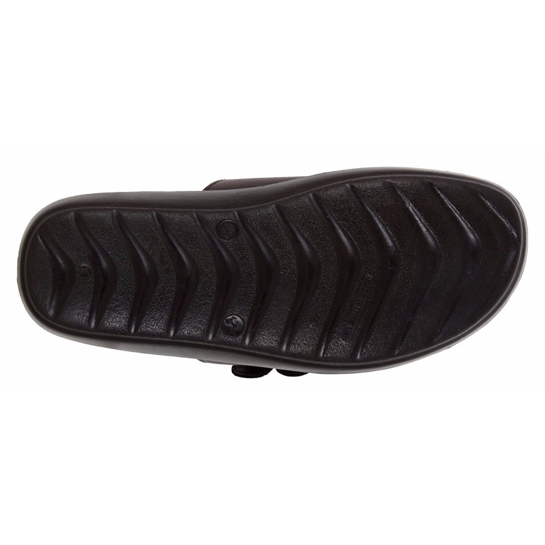 Aerosoft Men's Brown Adjustable Double-Strap Slide Sandals (MA9014) - Comfortable Leather Slides with Silver H-Buckle and Breathable Insole!