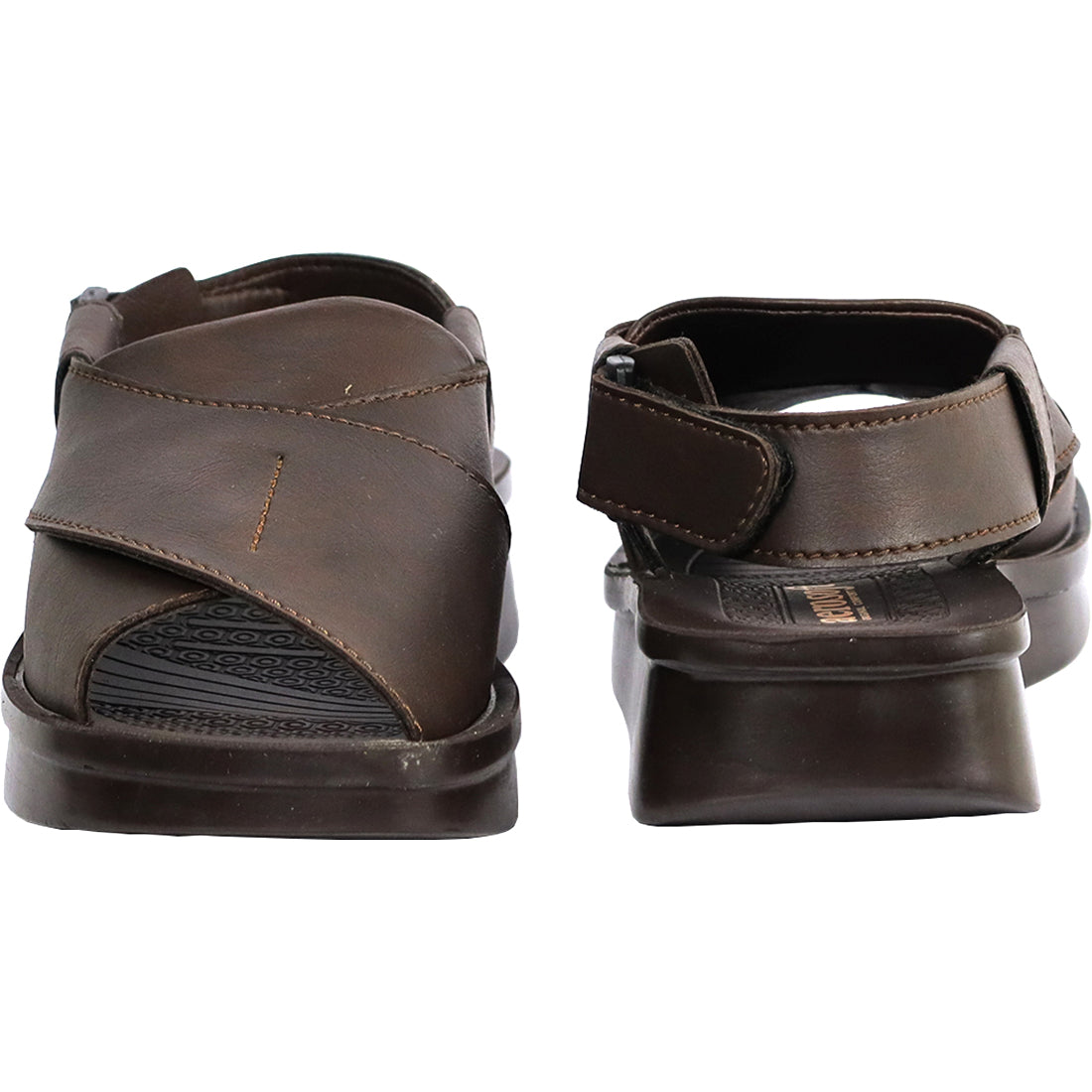 Aerosoft Men's Brown Closed-Toe Hiking Sandals (MA5715) - Rugged Outdoor Sandals with Arch Support and Anti-Slip Sole!