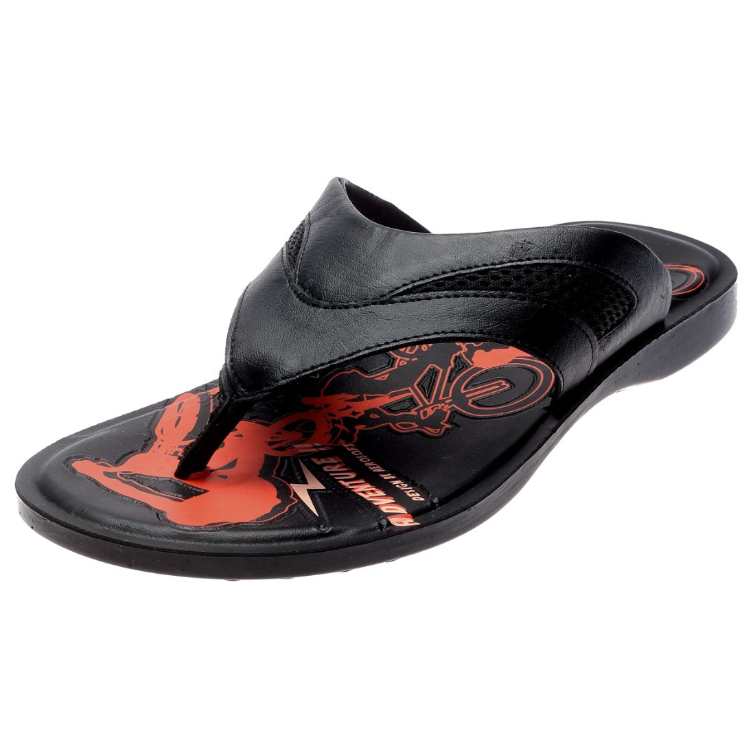 Aerosoft Black Men's Premium Arch-Support Slippers (MA1571) - Heritage Meets Advanced Comfort