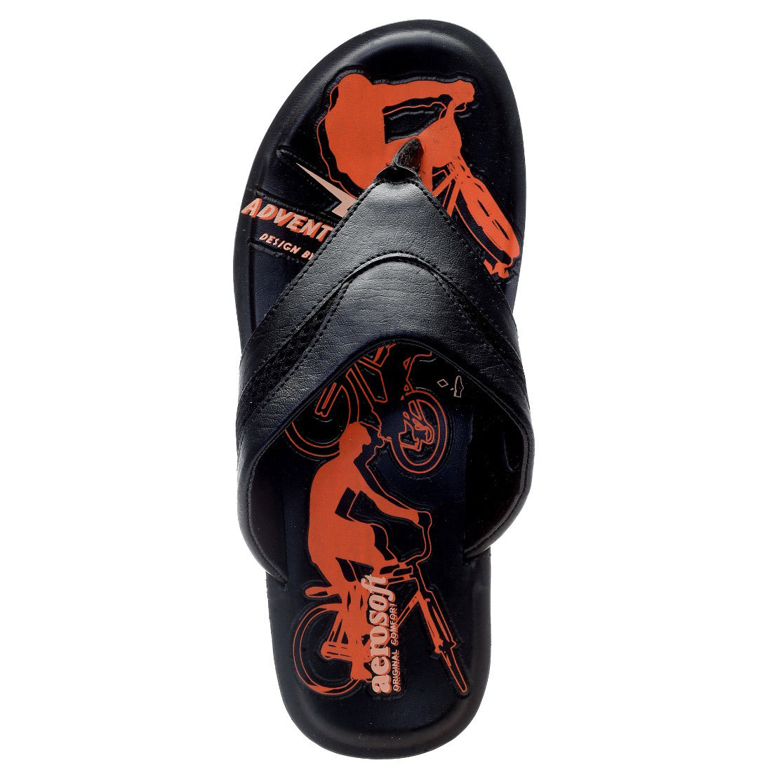 Aerosoft Black Men's Premium Arch-Support Slippers (MA1571) - Heritage Meets Advanced Comfort