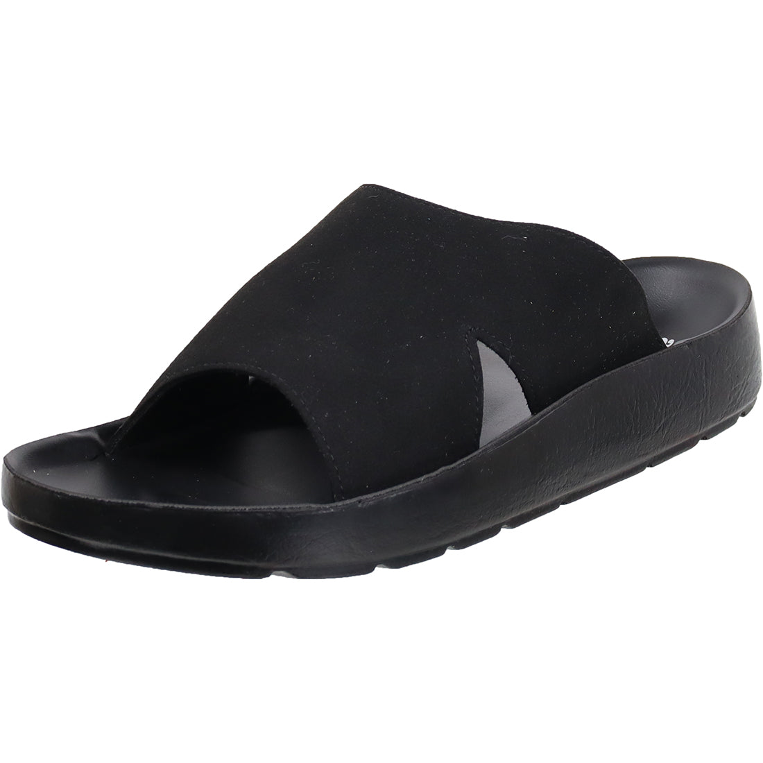 Aerosoft Men's Black Waterproof Slide Sandals (MA4412) - Durable Outdoor Slides with Cushioning for All-Day Adventure!