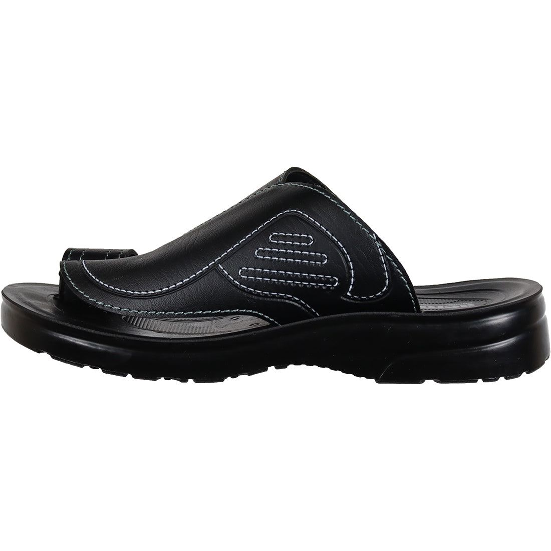 Aerosoft Black Men's Ultimate Arch-Support Peshawari Chappal (MA2405) - Timeless Craftsmanship with Modern Comfort