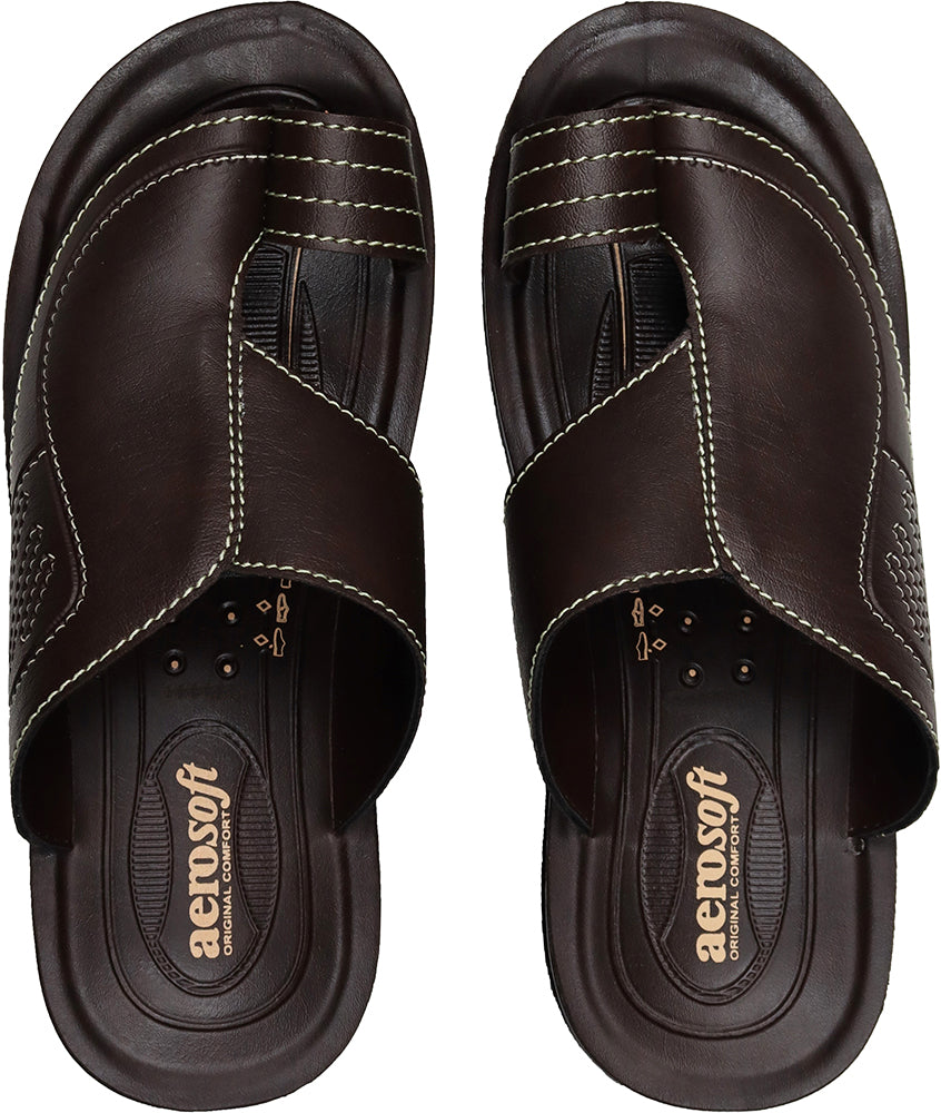 Aerosoft Brown Men's Ultimate Arch-Support Peshawari Chappal (MA2405) - Timeless Craftsmanship with Modern Comfort (Copy)