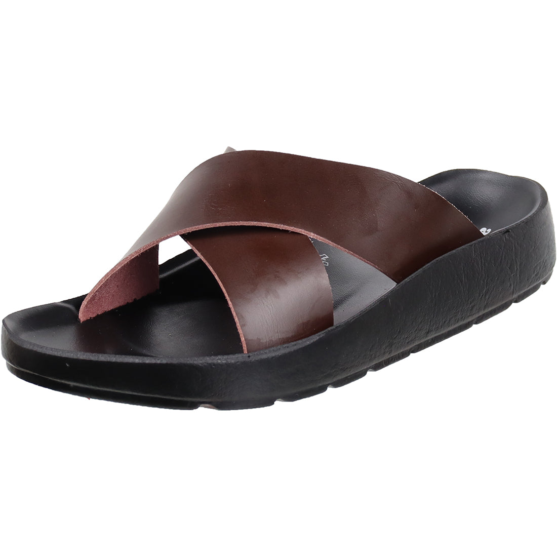 Aerosoft Men's Brown Leather Slide Sandals (MA4410) - Premium Cushioned Slides for Timeless Summer Style (Copy)