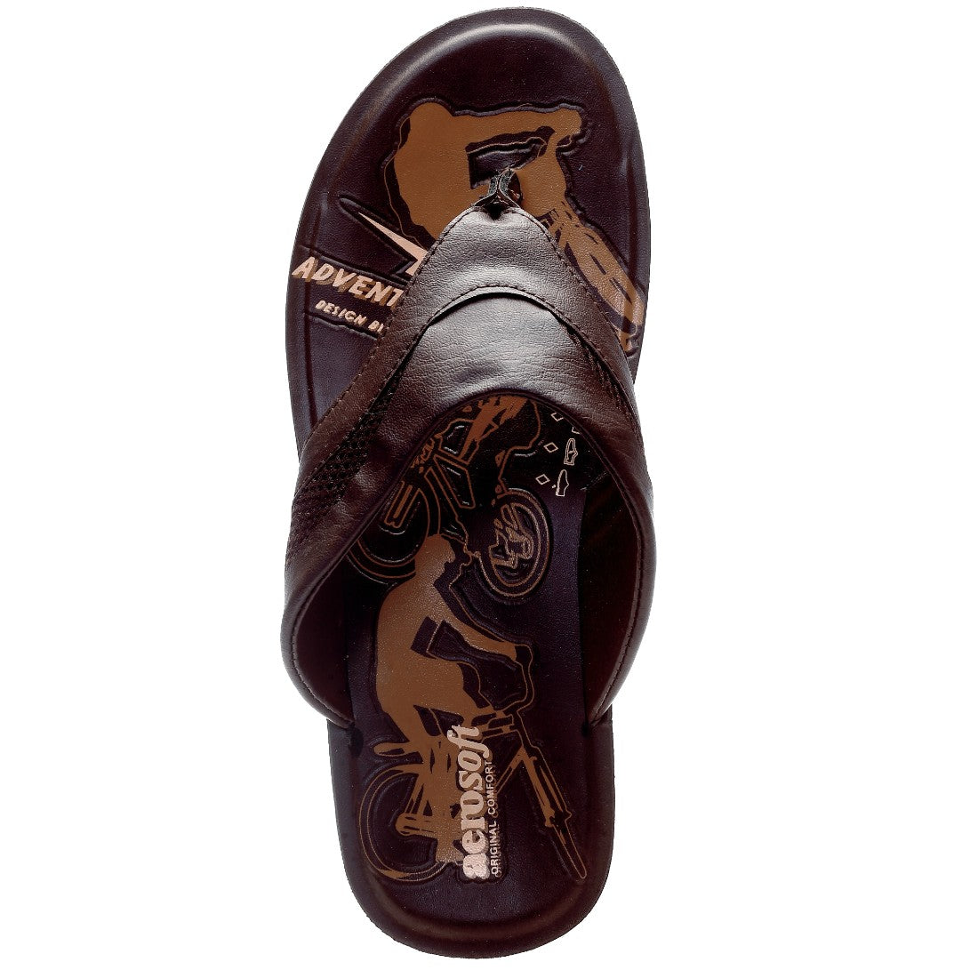 Aerosoft Tan Men's Premium Arch-Support Slippers (MA1571) - Heritage Meets Advanced Comfort!