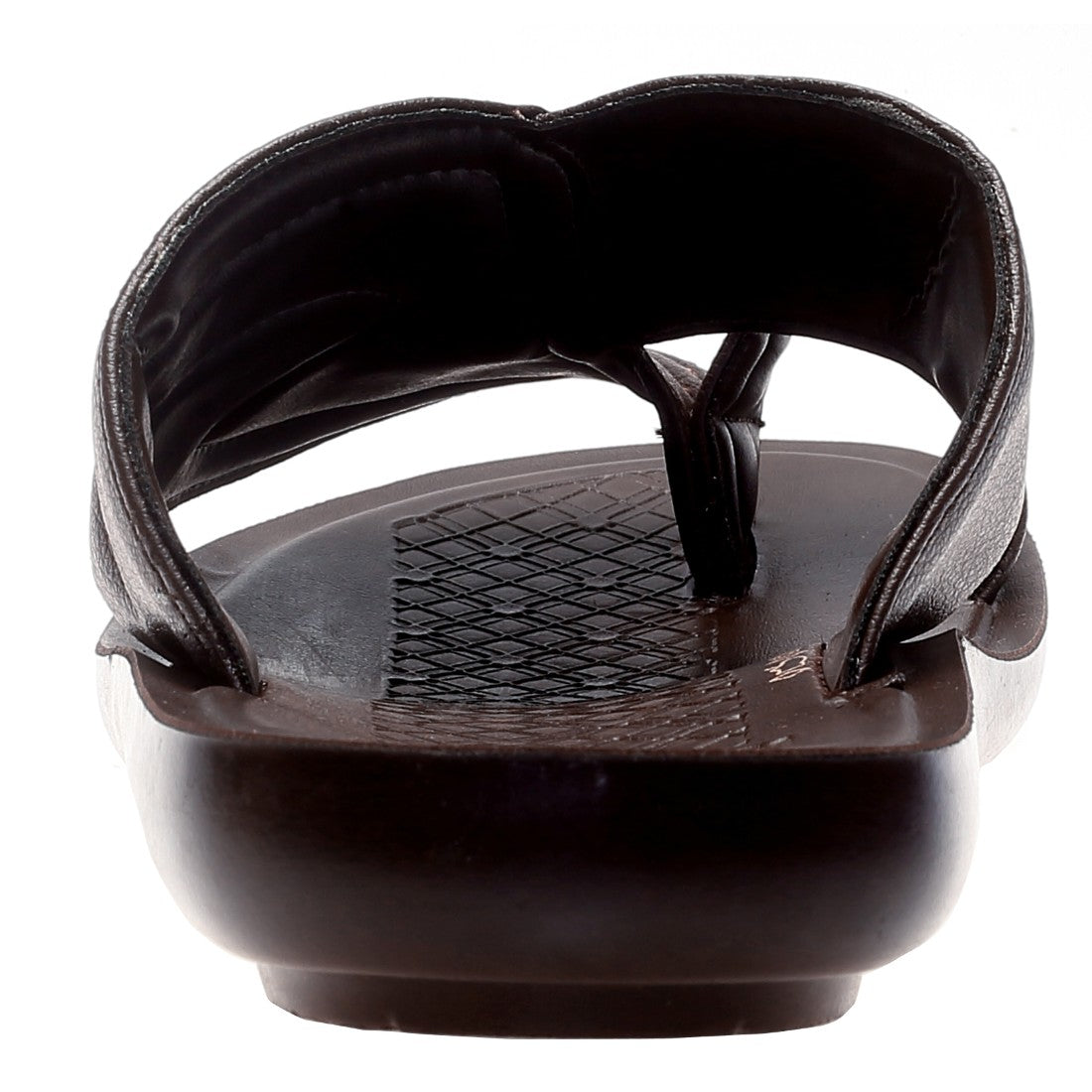 Aerosoft Men's Brown Comfort Toe Ring Sandals (MA2605) - Premium Leather-Like Flip Flops for Everyday Wear!