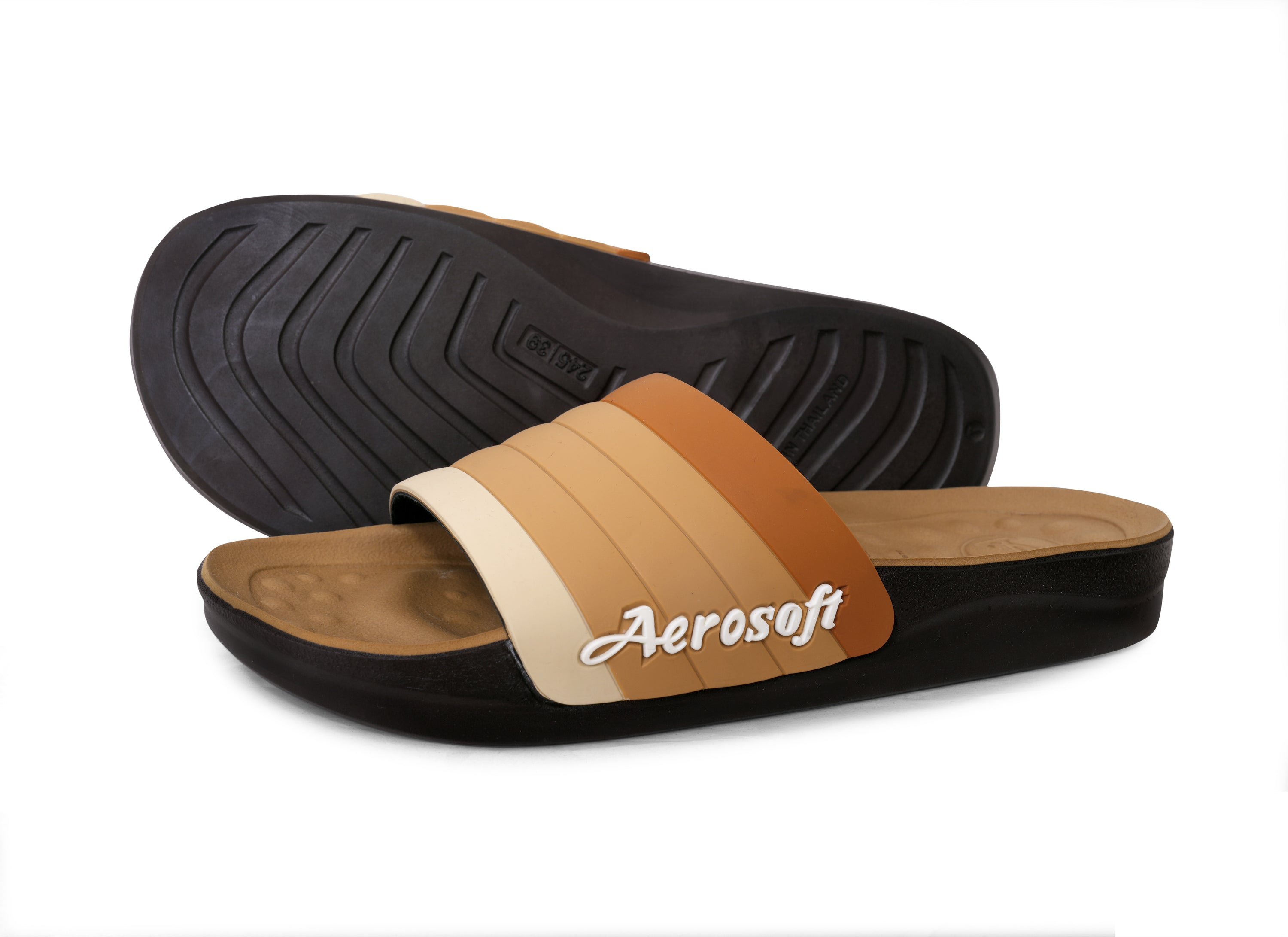 Aerosoft Men's Comfort Slides (SU5043) – Stylish Cushioned Slippers for All-Day Wear