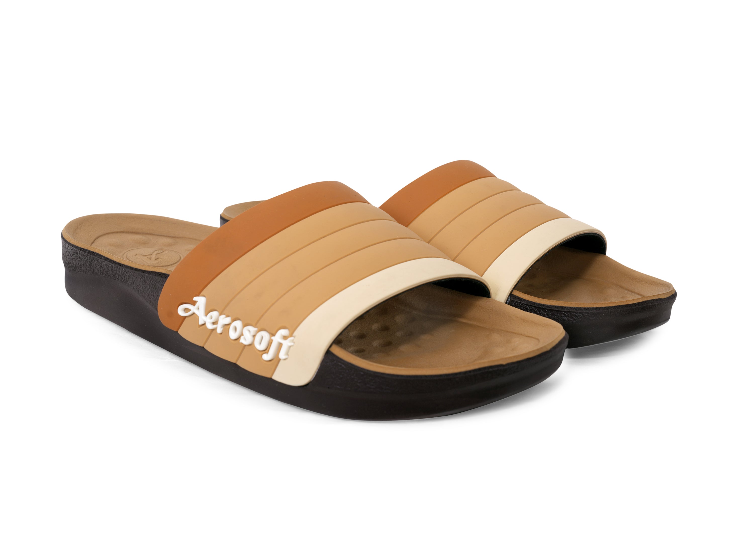 Aerosoft Men's Comfort Slides (SU5043) – Stylish Cushioned Slippers for All-Day Wear