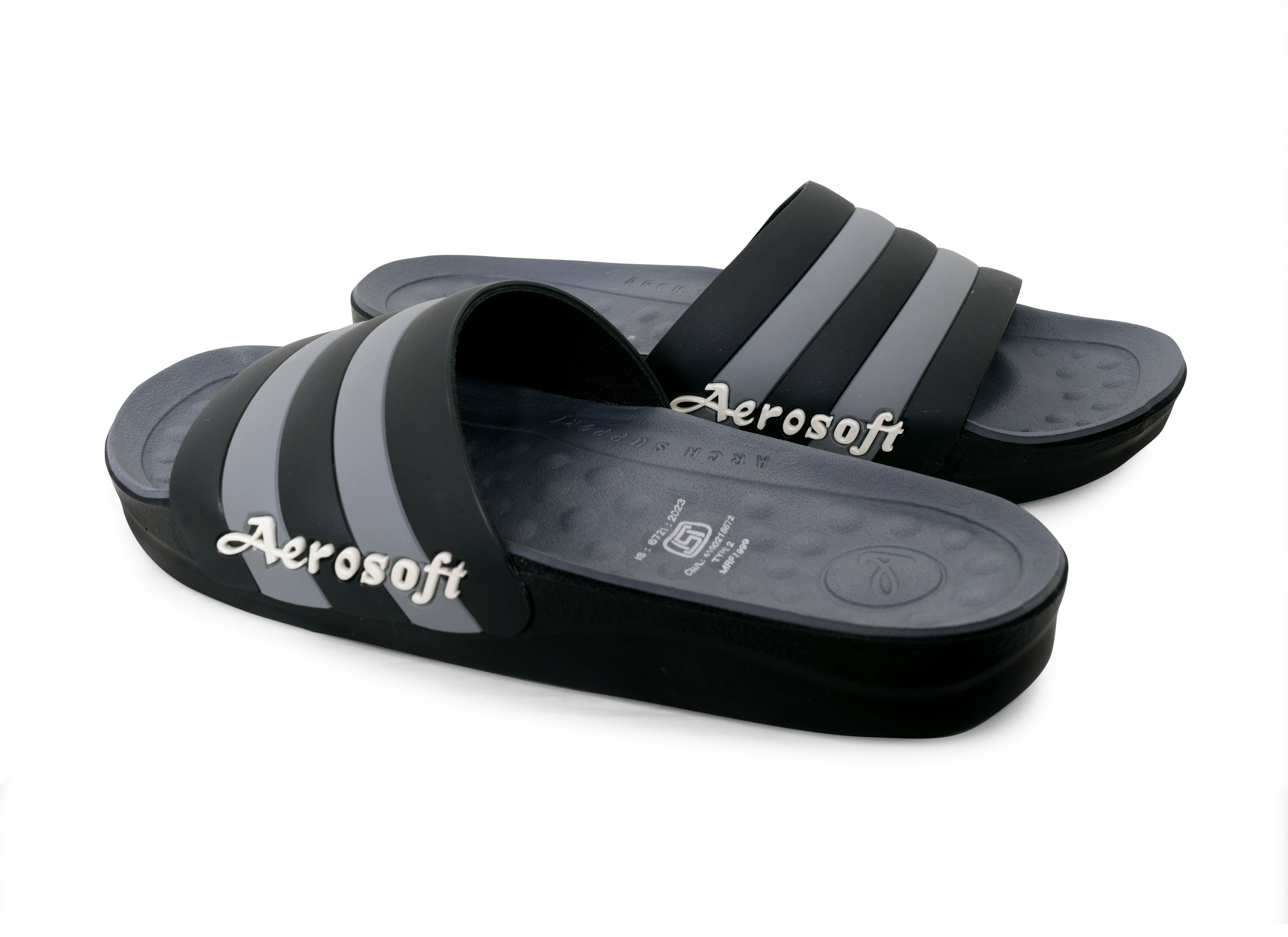 Aerosoft Men's Comfort Slides (SU5043) – Stylish Cushioned Slippers for All-Day Wear