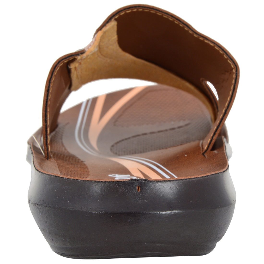 Aerosoft Men's Tan Comfort Style Slide Sandals (MA4211) - Premium PU Upper with Beige Accents for Effortless Summer Wear!