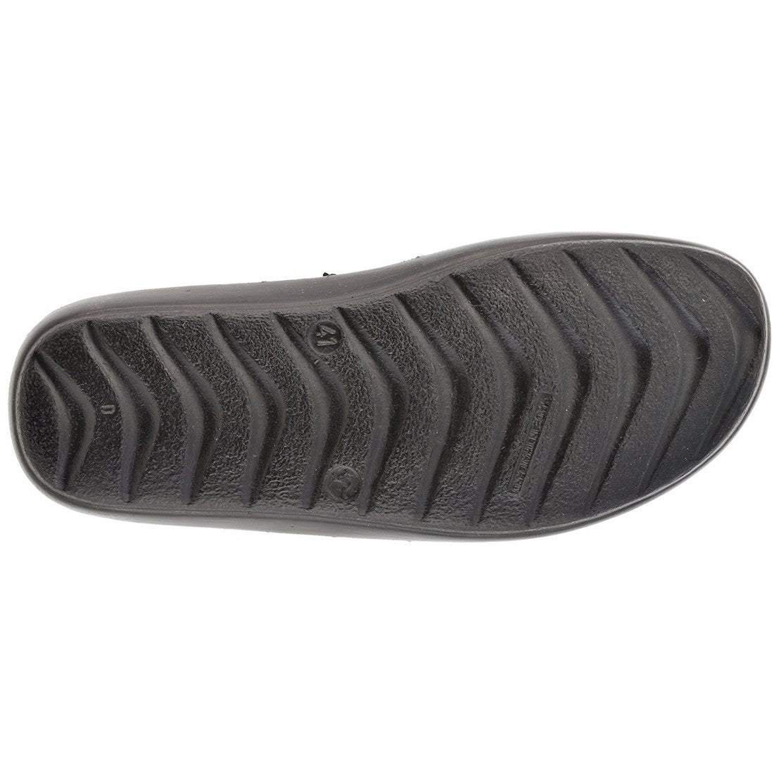 Aerosoft Men's Black Cross-Strap Slide Sandals (MA9033) - Comfortable Leather Slides with Breathable Insole and Arch Support!