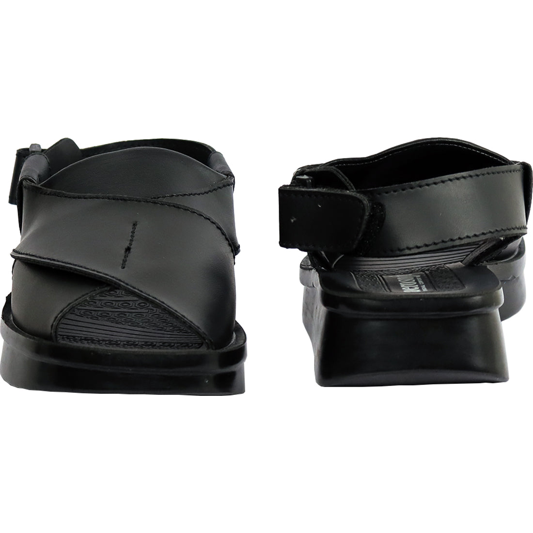 Aerosoft Men's Black Closed-Toe Hiking Sandals (MA5715) - Rugged Outdoor Sandals with Arch Support and Anti-Slip Sole