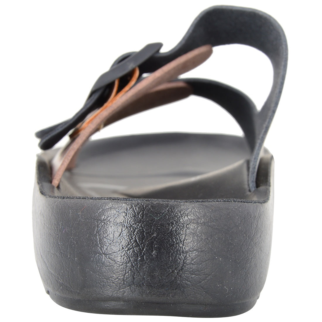 Aerosoft Men's Black-Brown Double Buckle Sandals (MA4401) - Premium Adjustable Comfort Slides for Versatile Summer Style!