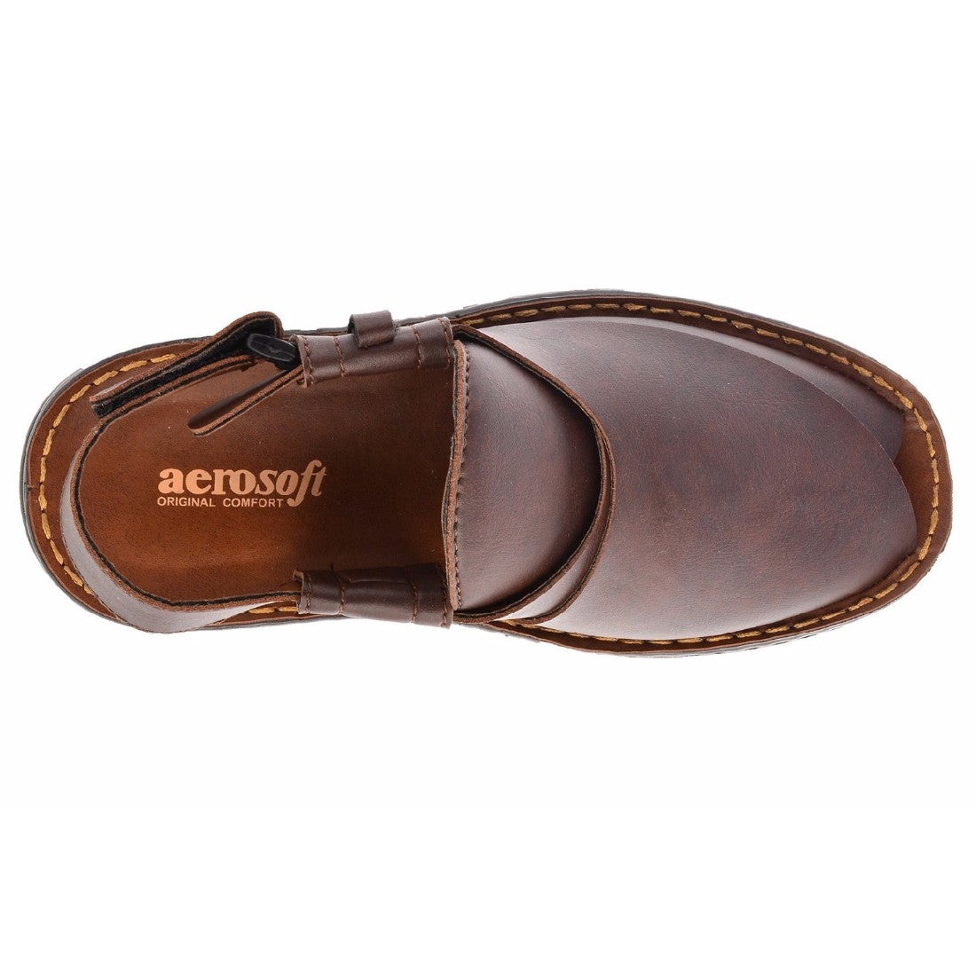 Aerosoft Tan Men's Original Comfort Peshawari Sandals (MA0808) - Timeless Tradition Meets Modern Comfort!