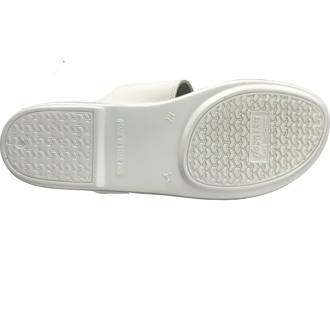 Aerosoft Arba Slippers (MA8320) - Luxurious White Men's Slippers with Traditional Arabic Design and Arch Support!